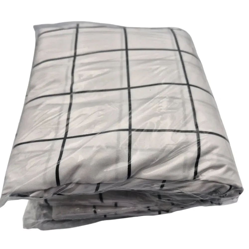 Twin XL Sheet Set White Black Checks NEW in Package Classic Preppy